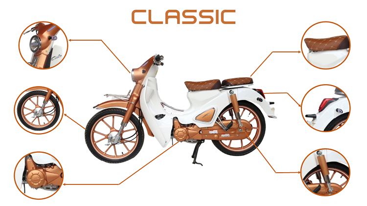Xe máy 50cc ALLY Classic phiên bản độ 2020