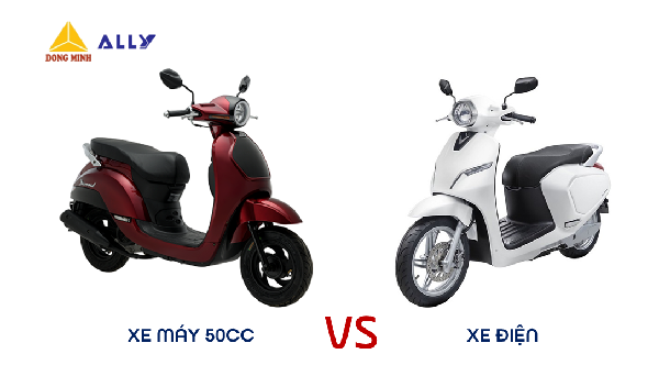 So sánh giữa xe máy 50cc và xe điện