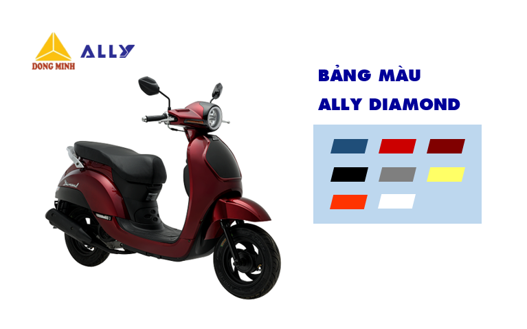 ĐÁNH GIÁ CHI TIẾT XE GA 50CC ALLY DIAMOND