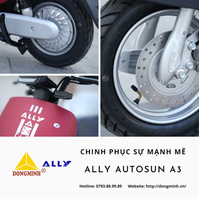 Công suất xe máy điện ALLY AUTOSUN A3: Chinh phục sự mạnh mẽ