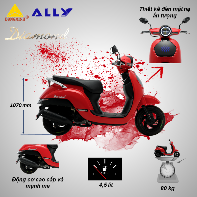 XE GA 50CC ALLY DIAMOND – SỰ LỰA CHỌN HÀNG ĐẦU CHO HỌC SINH