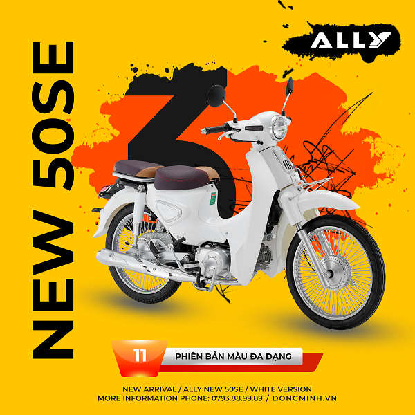 LÝ DO NÊN LỰA CHỌN XE 50CC ALLY NEW 50SE CHO HỌC SINH