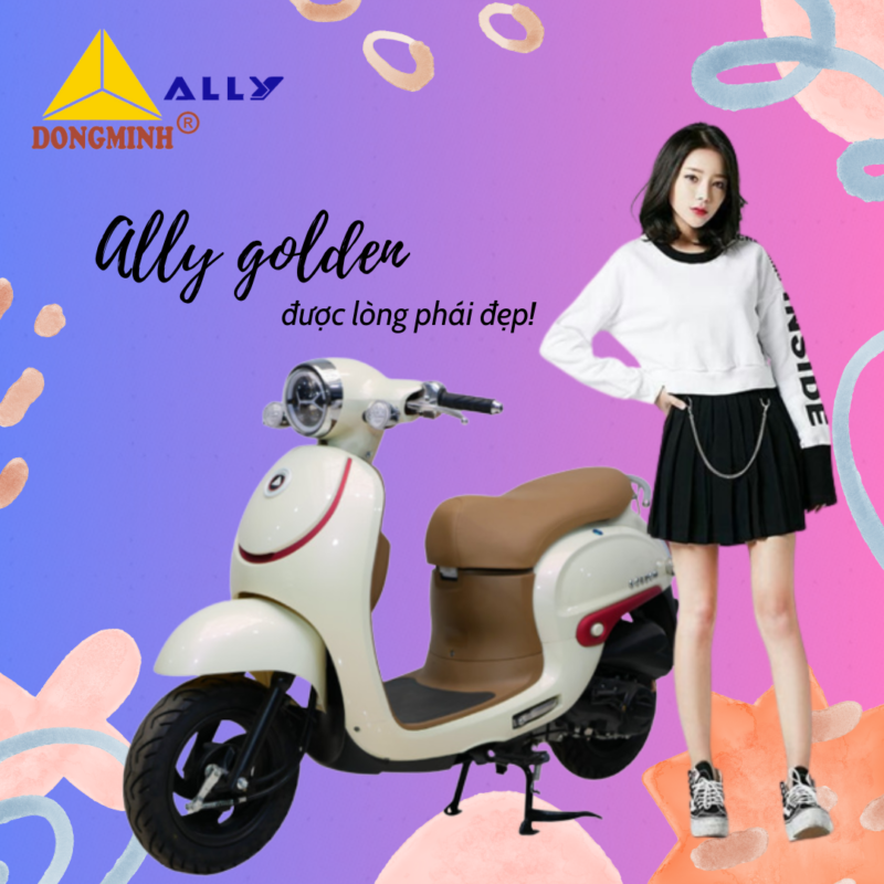 Vì sao phái đẹp lại ưa thích sử dụng xe ga 50cc ALLY GOLDEN