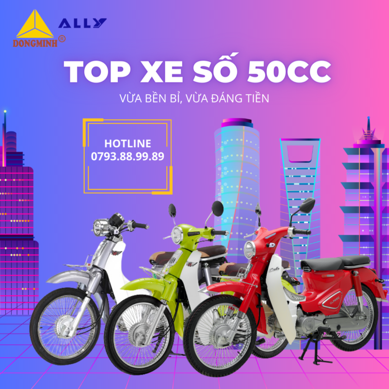 Top xe số 50cc vừa bền bỉ, vừa đáng tiền