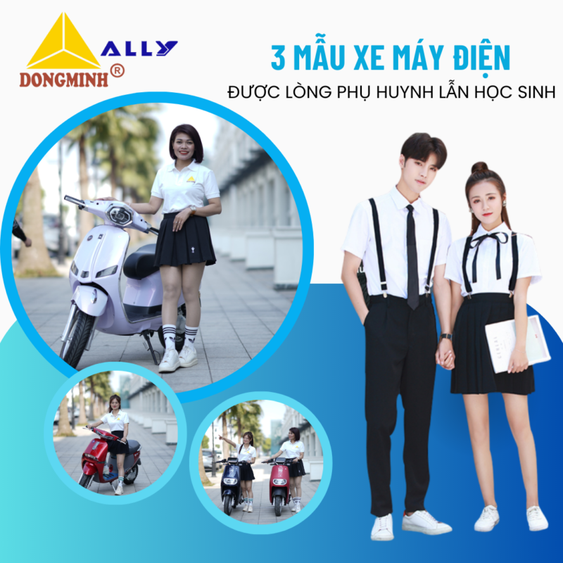 3 mẫu xe điện đi học được phụ huynh mua nhiều nhất cho con