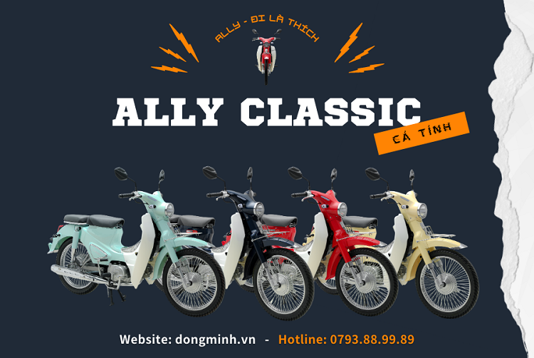 NHỮNG LỢI ÍCH TUYỆT VỜI KHI MUA XE MÁY 50CC ALLY CLASSIC