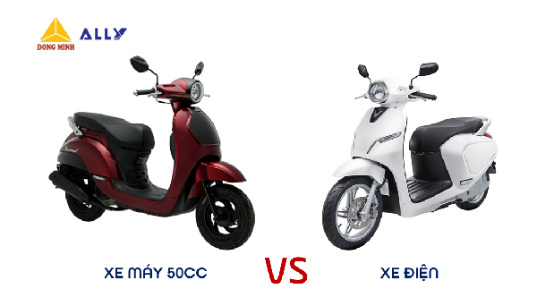 SO SÁNH GIỮA XE MÁY 50CC VÀ XE ĐIỆN