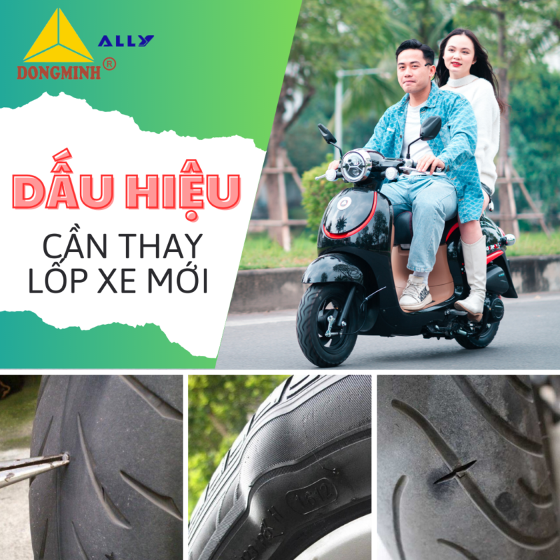 Dấu hiệu nên thay lốp xe máy để đảm bảo an toàn