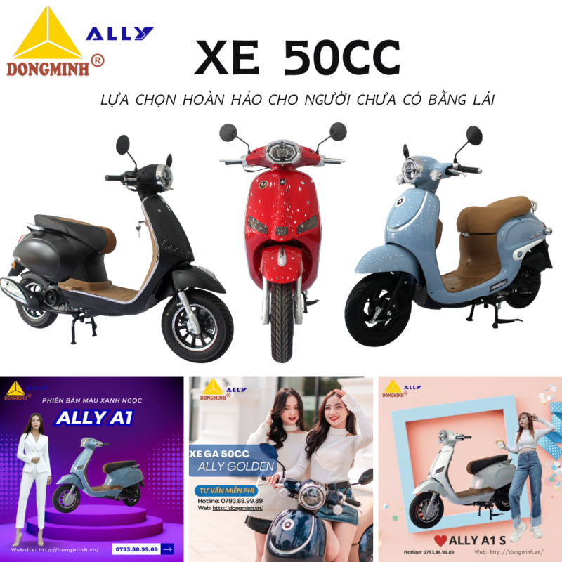 Xe 50cc – Lựa chọn hoàn hảo cho người chưa có bằng lái