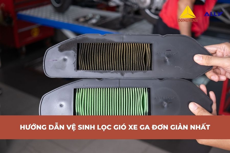 Hướng Dẫn Vệ Sinh Lọc Gió Xe Ga Đơn Giản Nhất